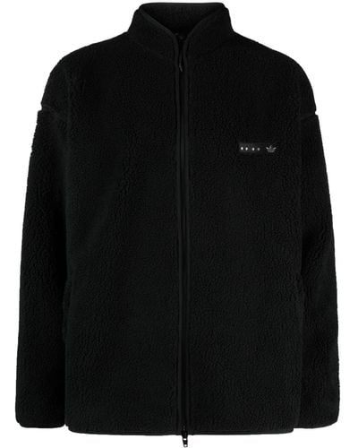 adidas Reclaim Zip-Up Fleece Jacket - Black