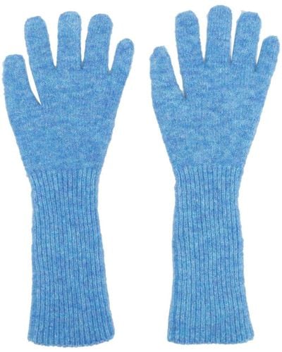 Paloma Wool Full-finger Knitted Gloves - Blue