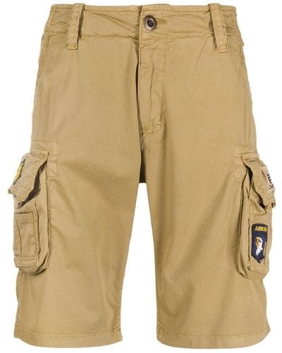 Alpha Industries Multi-Patch Cargo Shorts - Brown