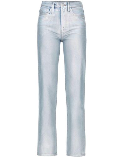 FRAME Le Jane Crop Straight-Leg Jeans - Blue