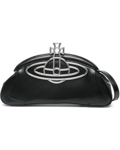 Vivienne Westwood Amber Leather Clutch Bag - Black