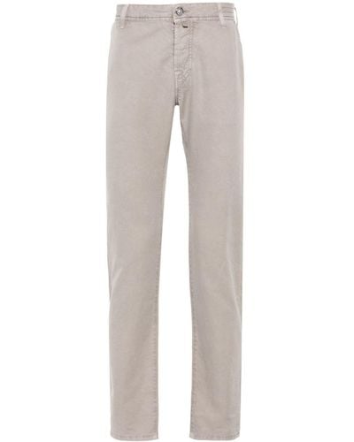 Jacob Cohen Logo-patch Trousers - Grey