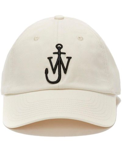 JW Anderson Logo-Embroidered Cotton Cap - Natural
