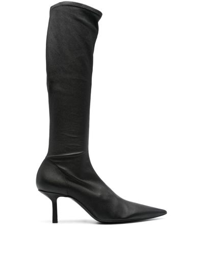 Neous Nosa 65Mm Leather Boots - Black