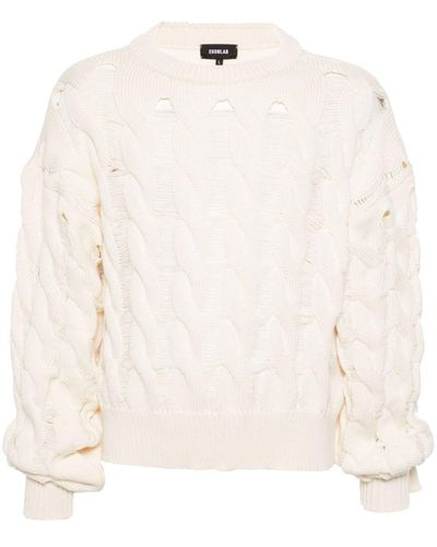 Egonlab Cable-Knit Sweater - White