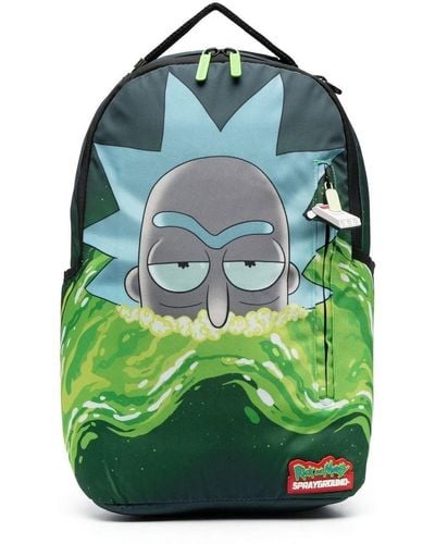Sprayground Comic-print Backpack - Green