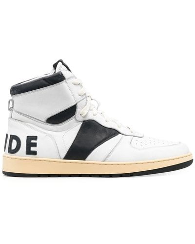 Rhude Rhecess Smooth High-top Trainers - White