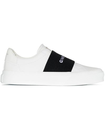 Givenchy Logo-Webbing Low-Top Trainers - White