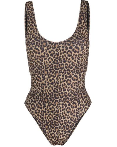 MATINEÉ Leopard-Print Swimsuit - Brown