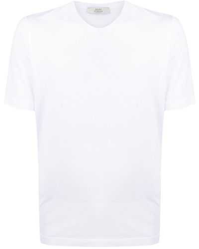 Mauro Ottaviani Round-Neck Stretch-Cotton T-Shirt - White