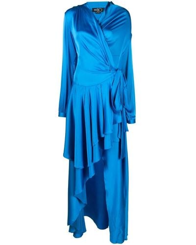 PATBO Draped Maxi Wrap Dress - Blue