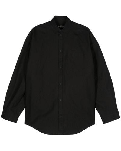 Balenciaga Cotton Shirt Jacket - Black