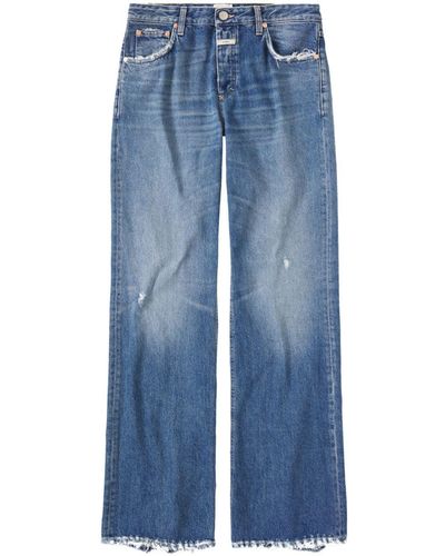 Closed Gillan Low-Rise Flared Jeans - Blue