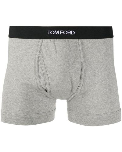 Tom Ford Logo Waist Boxers - Grey