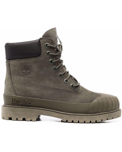 Timberland Lace-up Nubuck Leather Boots - Green
