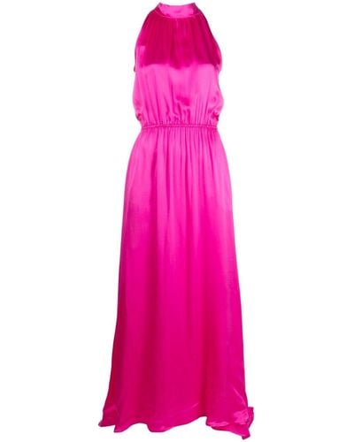 CRI.DA Halterneck Silk Gown - Pink