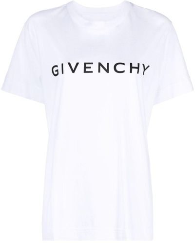 Givenchy Archetype Logo-Print Cotton T-Shirt - White