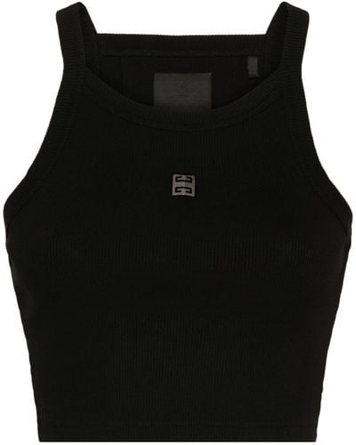 Givenchy Cropped Tank Top - Black
