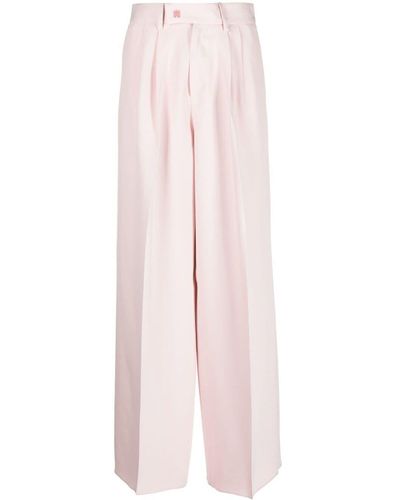 Amiri Wide-Leg Tailored Pants - Pink