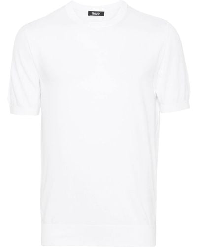 Eraldo Cotton Knitted T-Shirt - White