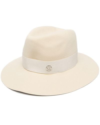 Maison Michel Henrietta Wool Felt Fedora Hat - Natural