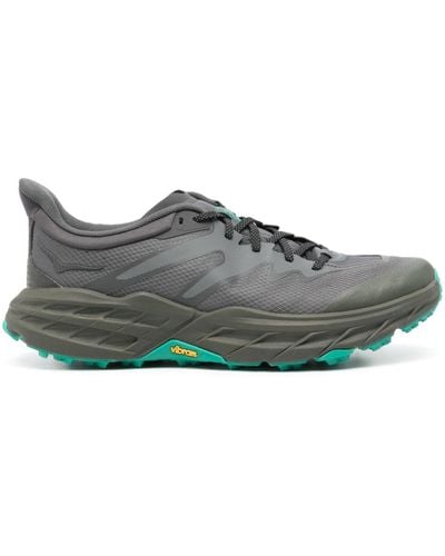 Hoka One One Speedgoat 5 Lace-Up Sneakers - Gray