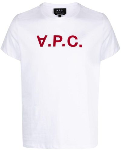 A.P.C. Vpc Colour H Cotton T-Shirt - White