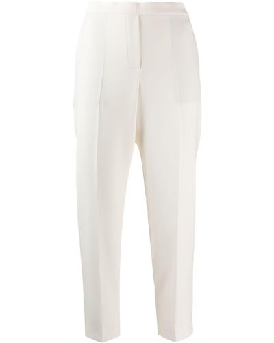 Theory Straight-Leg Cropped Trousers - White