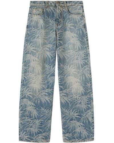 Palm Angels Palms Loose-Fit Jeans - Blue