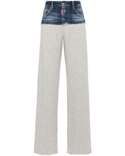DSquared² Hybrid Jean Track Trousers - Blue