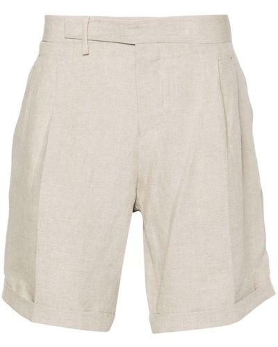 Briglia 1949 Linen Tailored Shorts - Natural