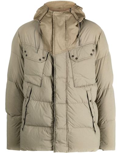 C.P. Company Hooded Down Puffer Jacket - Natural