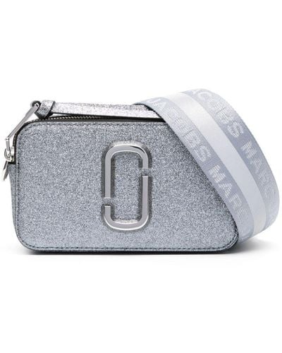 Marc Jacobs The Metallic Glitter Snapshot Camera Bag - Grey