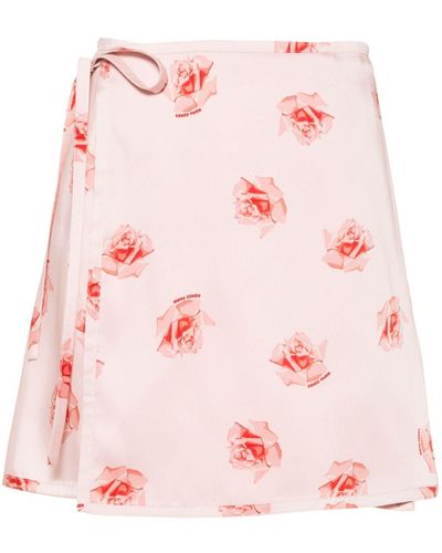 KENZO Rose Mini Skirt - Pink