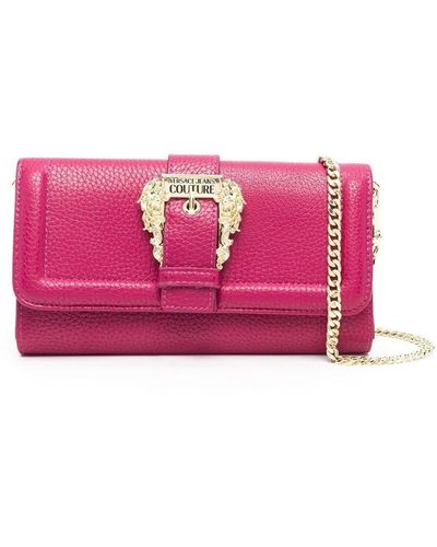 Versace Decorative-buckle Chain-strap Purse - Pink