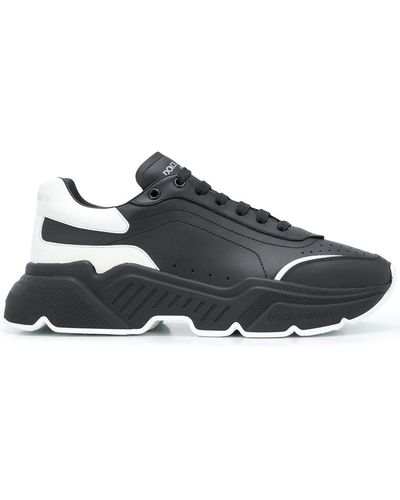 Dolce & Gabbana Daymaster Leather Trainers - Black