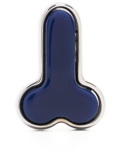 JW Anderson Penis Stud Earring - Blue