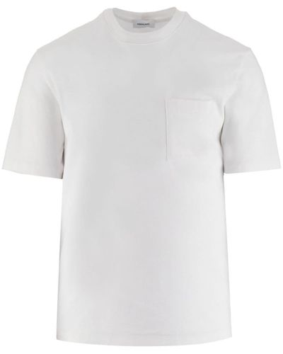 Ferragamo Stripe-Detail Short-Sleeve T-Shirt - White