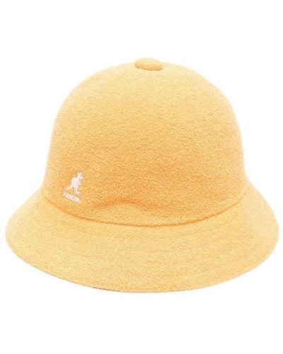 Kangol Embroidered-Logo Bucket Hat - Orange