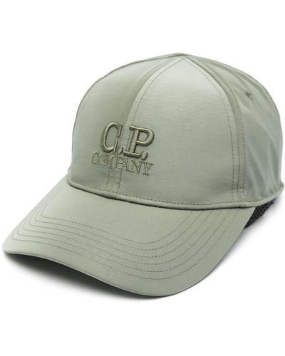 C.P. Company Chrome-R Logo Cap - Grey