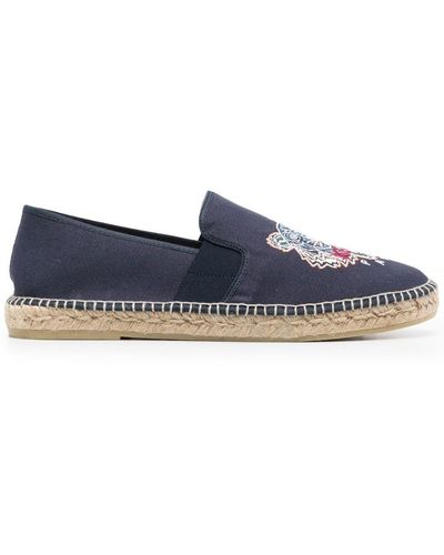 KENZO Tiger Embroidery Espadrilles - Blue