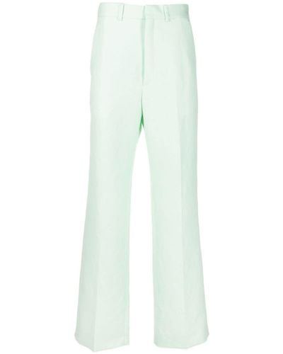 Casablancabrand Striped Tailored Flared Trousers - Green