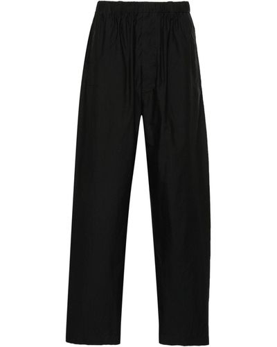 Lemaire Cropped Tapered Pants - Black