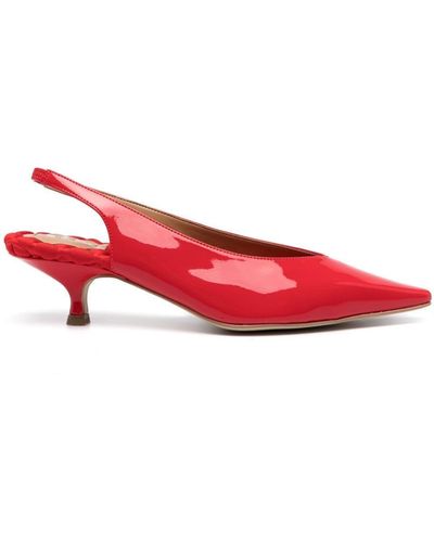 Aera Silvana 50Mm Slingback Court Shoes - Red