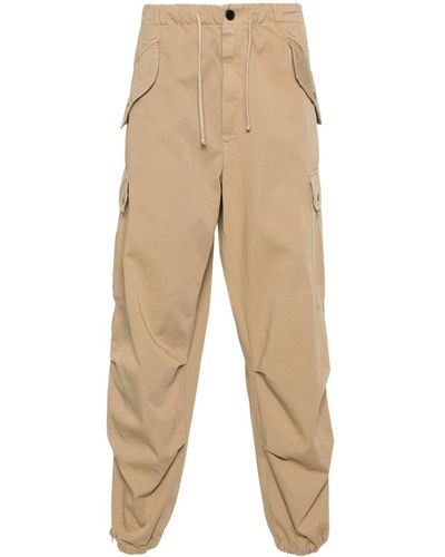 Dries Van Noten Zipped-Ankles Cargo Trousers - Natural