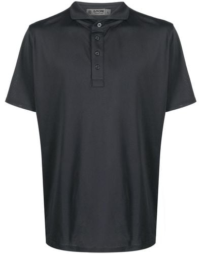 G/FORE G4 Logo-Plaque Piqué Polo Shirt - Black