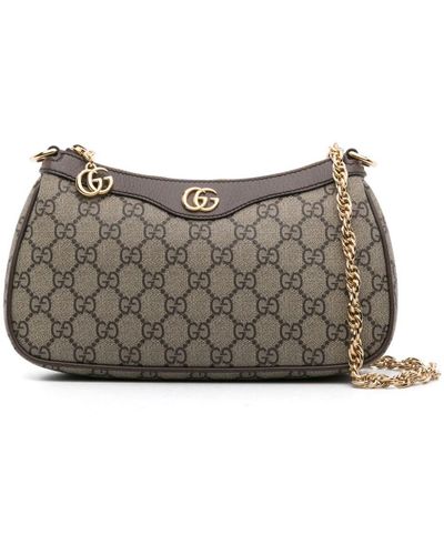 Gucci Small Ophidia Shoulder Bag - Grey