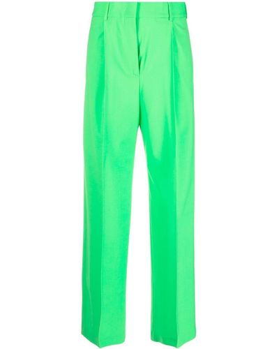 MSGM High-waist Tailored Pants - Green