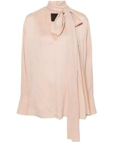 Givenchy Scarf-Detail Silk Blouse - Pink
