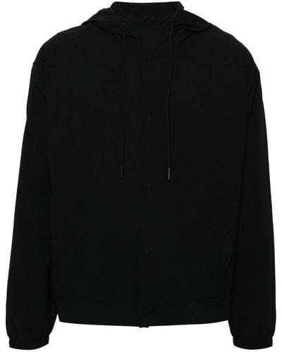 Calvin Klein Hooded Windbreaker Jacket - Black